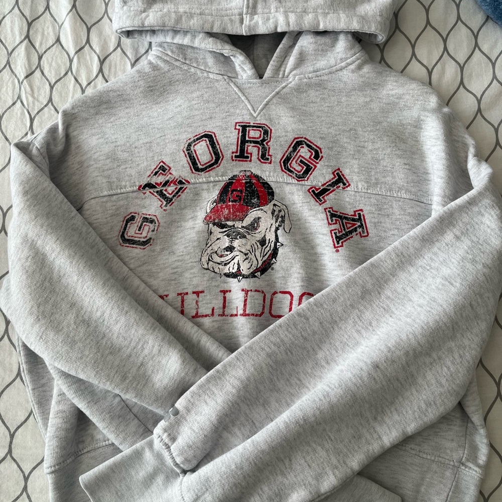 Russell Athletic Gray Georgia Bulldogs Sweater